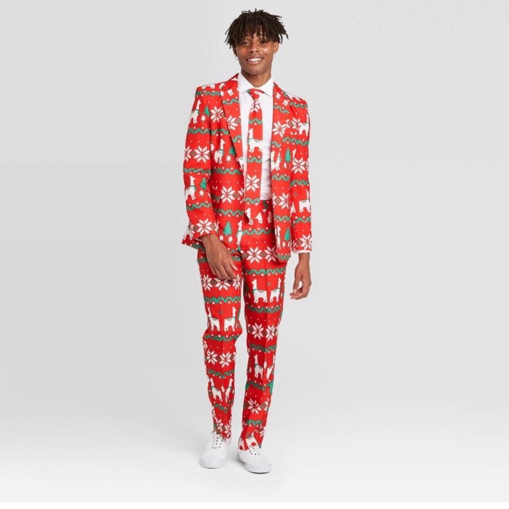 Tipsy Elves Men’s Christmas ugly sweater suit